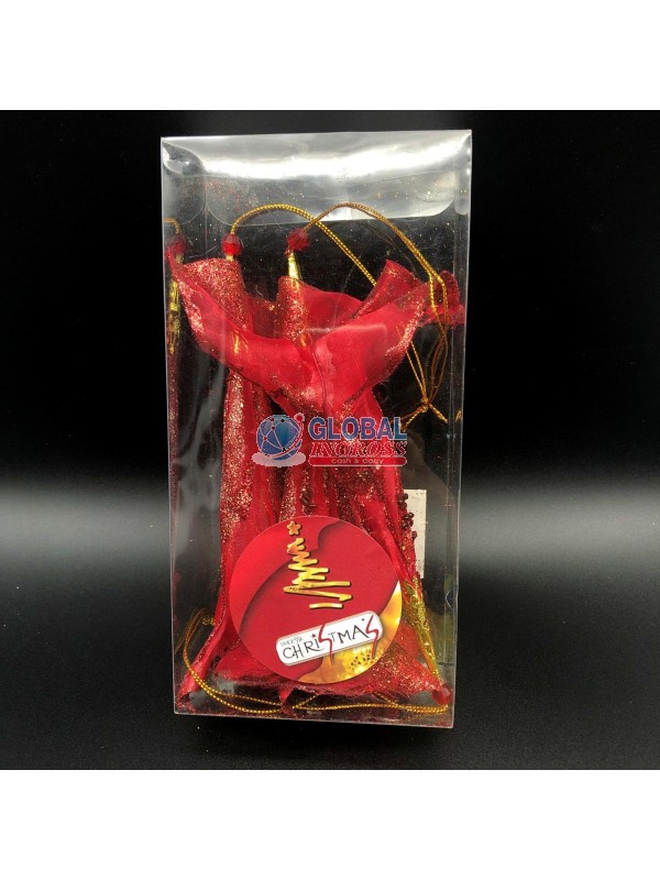 BOX 3 FIORI TROMBETTA ROSSO