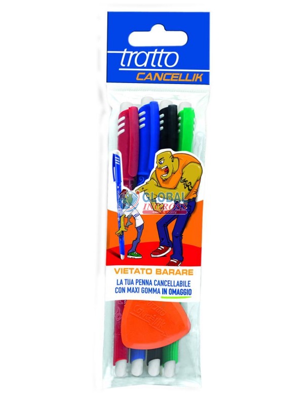 TRATTO CANCELLIK 4pz + GOMMA