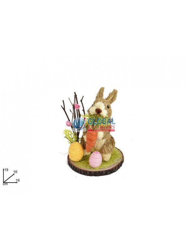 CONIGLIO PAGLIA C/FIORE