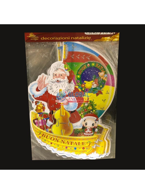 CARTONCINO BARCHETTA BABBO NATALE