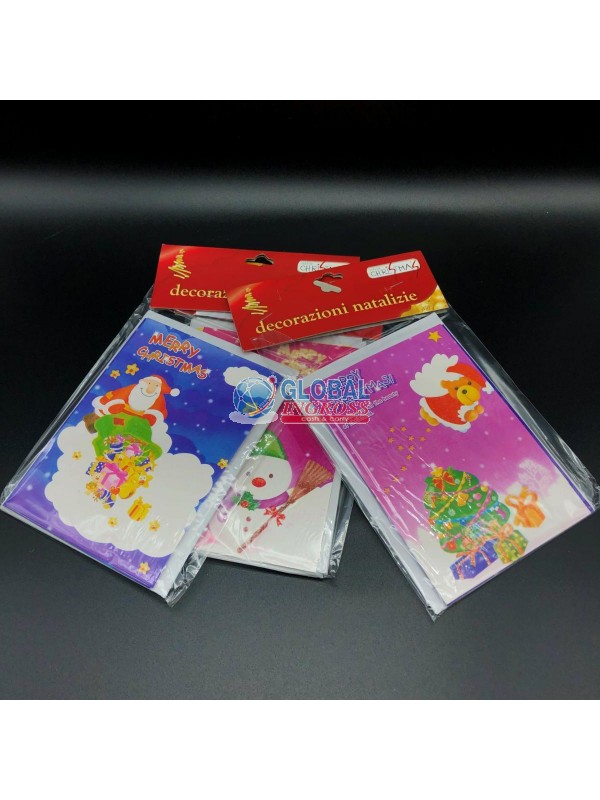 BIGLIETTI NATALE 5pz