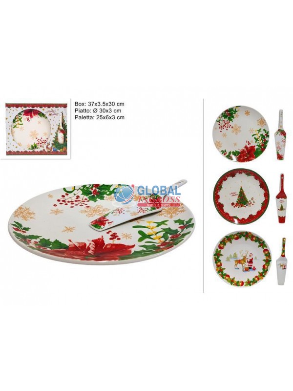 PIATTO C/PALETTA NATALE