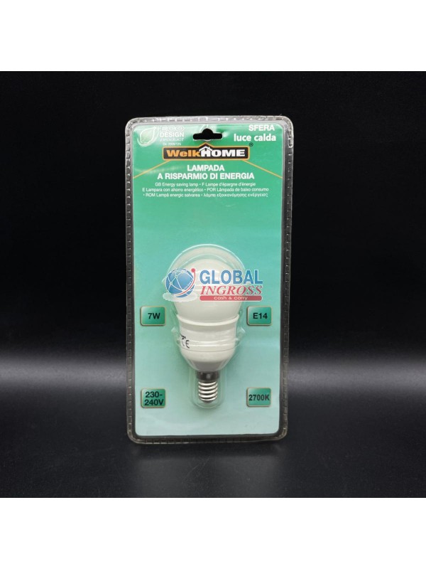 LAMPADINA SFERA E14 45mm