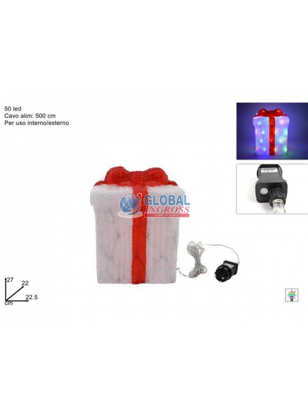 PACCO REGALO 50 LED MULTICOLOR