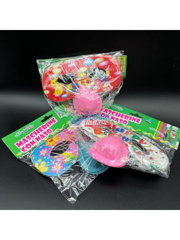 MASCHERINE CARTA C/NASO16pz