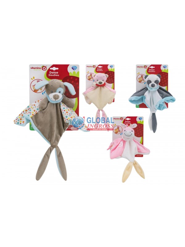 COPERTINA C/ANIMALE PELUCHE 27cm