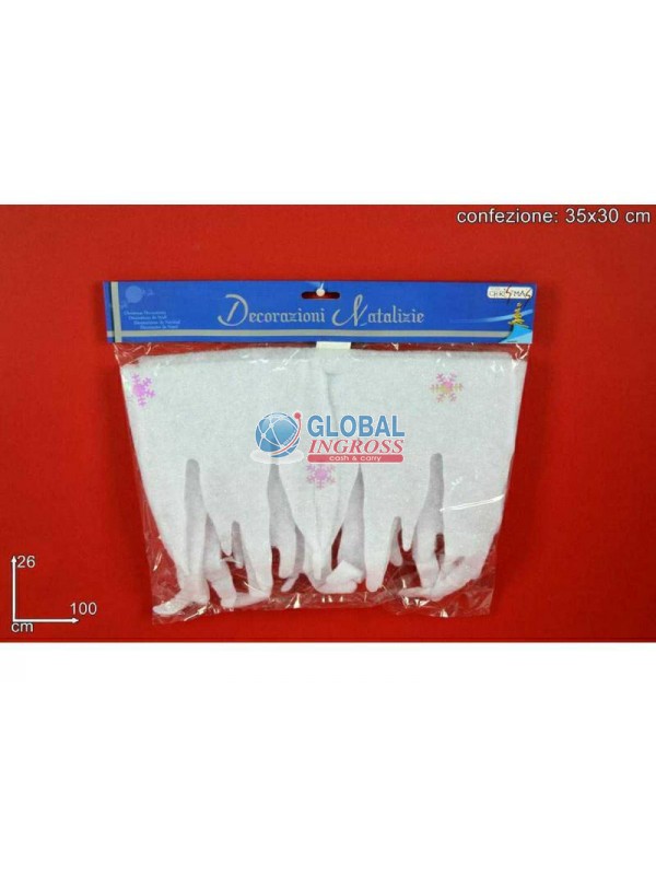 BORDO NEVE GLITTER cm26x1mt  .m