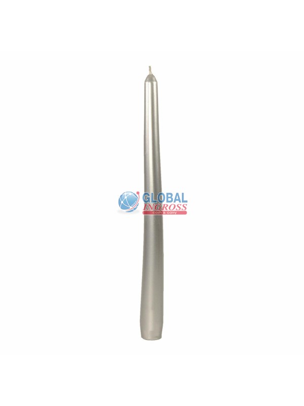 CANDELA METAL ARGENTO 30cm