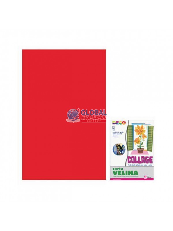CARTA VELINA ROSSO 50x76