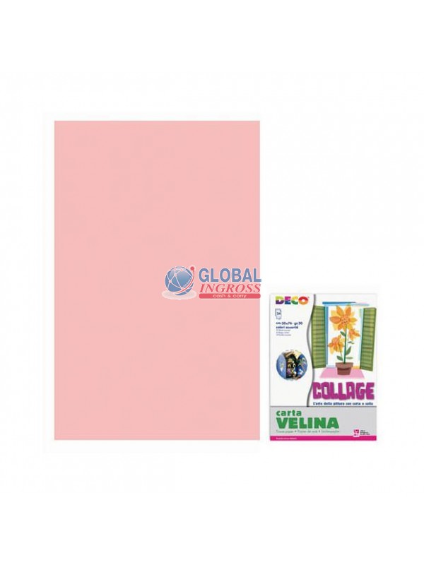 CARTA VELINA ROSA 50x76