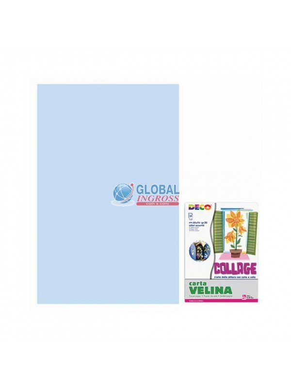CARTA VELINA AZZURRO 50x76