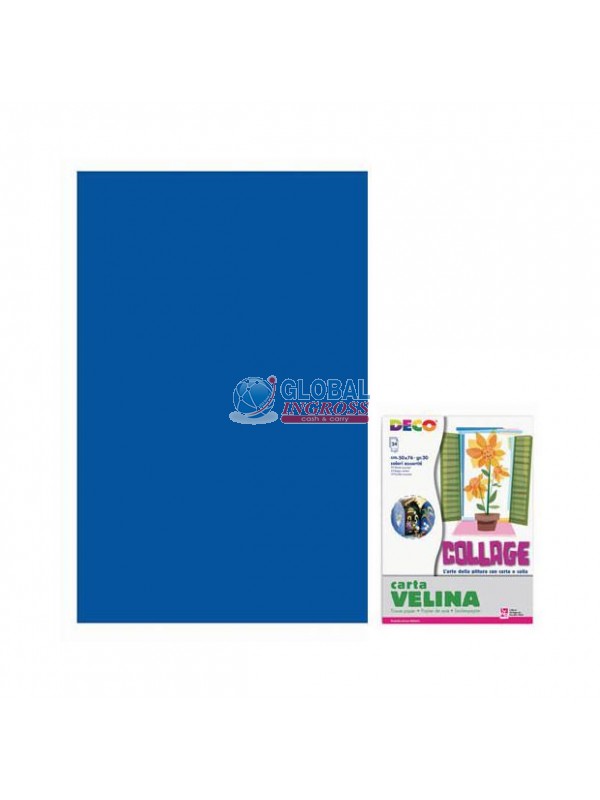 CARTA VELINA BLU 50x76