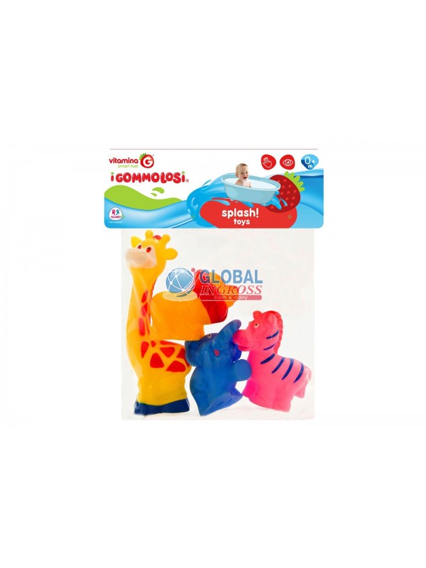 GOMMOLOSI ANIMALI GIUNGLA 4pz