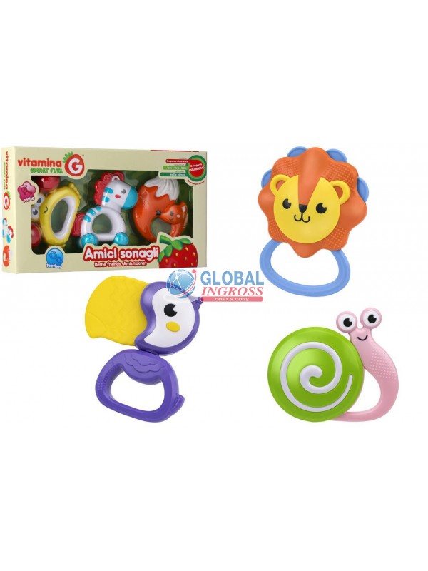 SONAGLIO ANIMALI 3pz