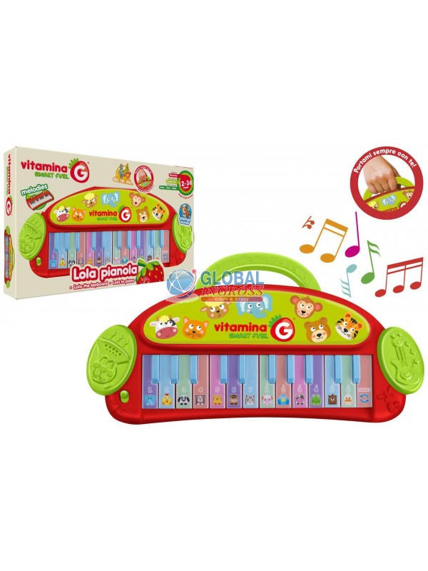 PIANOLA ANIMALI B/O 24 TASTI