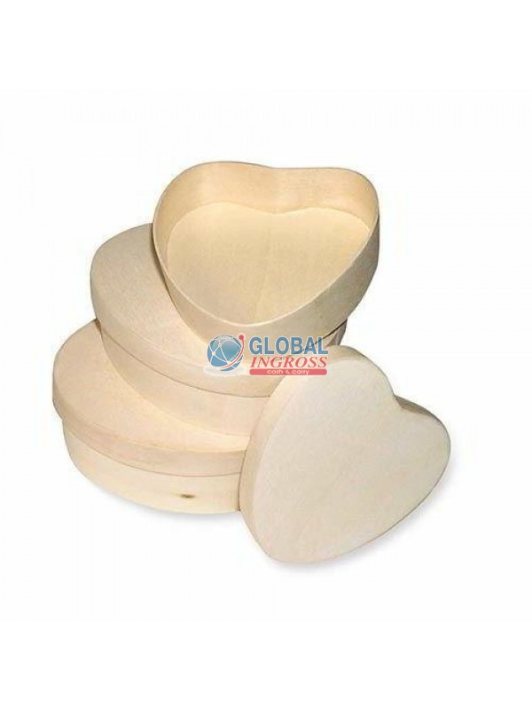 SCATOLA CUORE MEDIA LEGNO