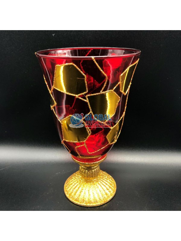 CALICE MEDIO MOSAICO ROSSO