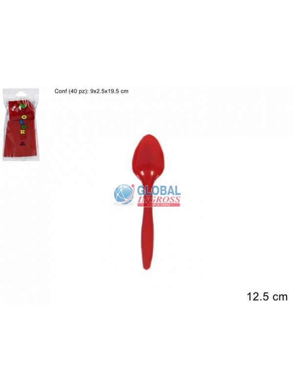 CUCCHIAINI PL. ROSSI 40pz