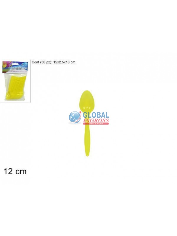 CUCCHIAINI PL. GIALLI 30pz
