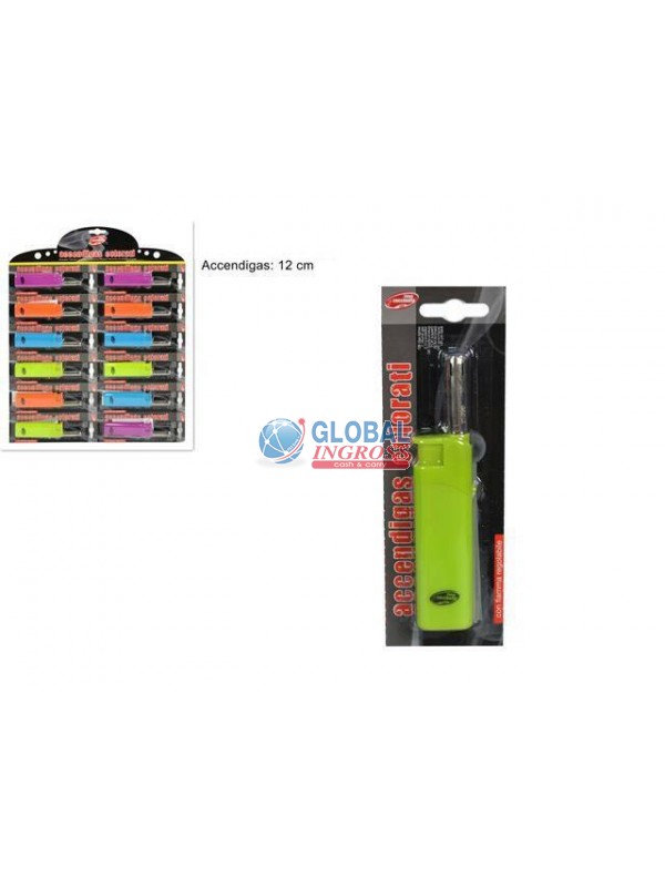 ACCENDIGAS S/CARTELLA COL.FLUO