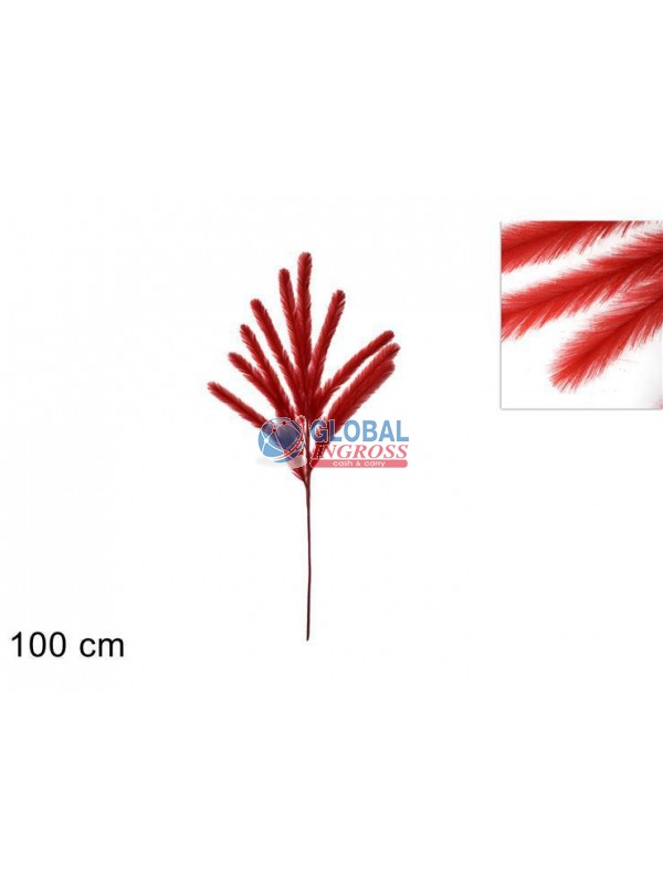 STELO RAMI EFFETTO PIUMA ROSSO 100cm