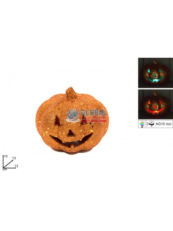 ZUCCA GLITTERATA C/LUCE