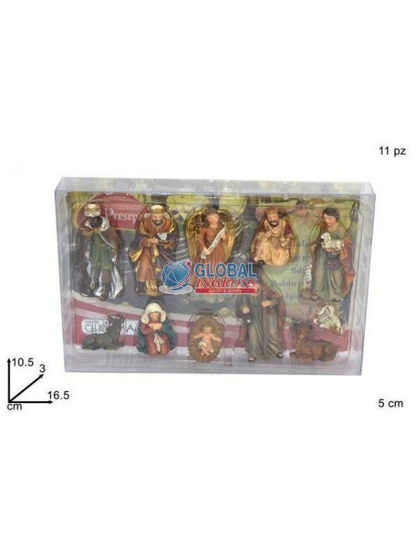 MINI NATIVITA' 11pz 5cmIN BOX