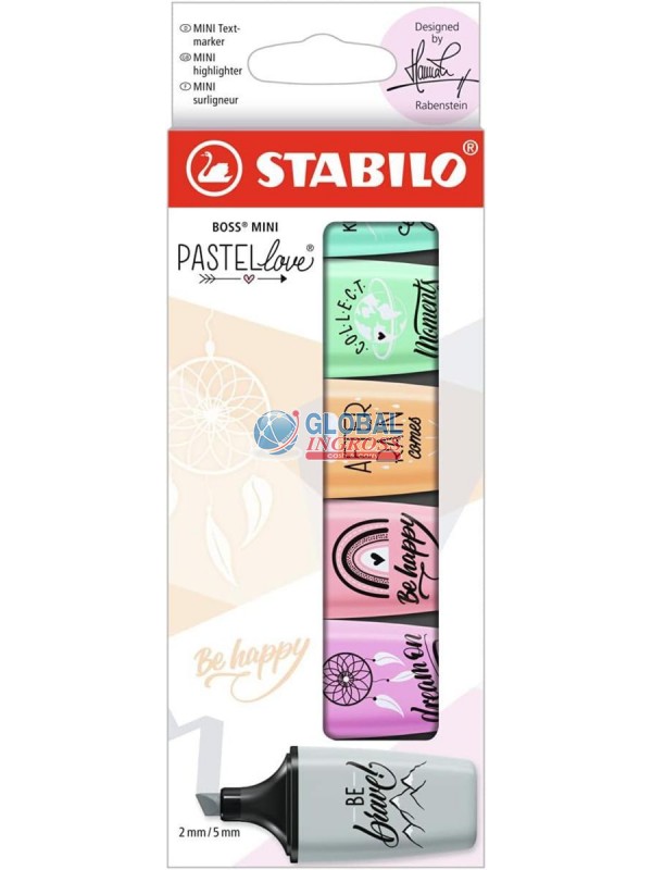 STABILO BOSS MINI 6pz PASTELLOVE