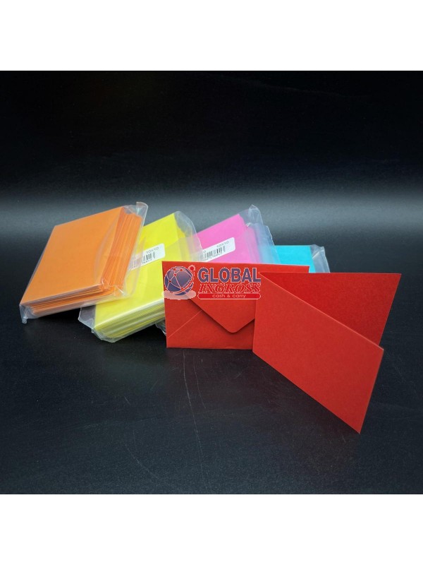 BIGLIETTO + BUSTA COLORI FORTI 7,5x5,5