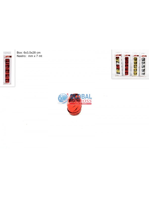 NASTRI REGALO 6pz IN BOX COL.ASS.