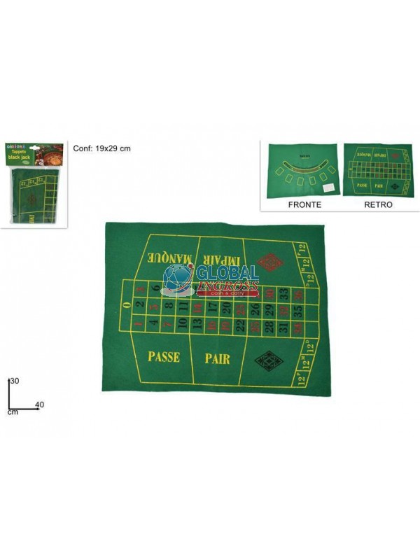TAPPETO GIOCO ROULETTE/BLACK J