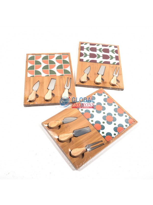 SET TAGLIERE C/3 UTENSILI ASS.