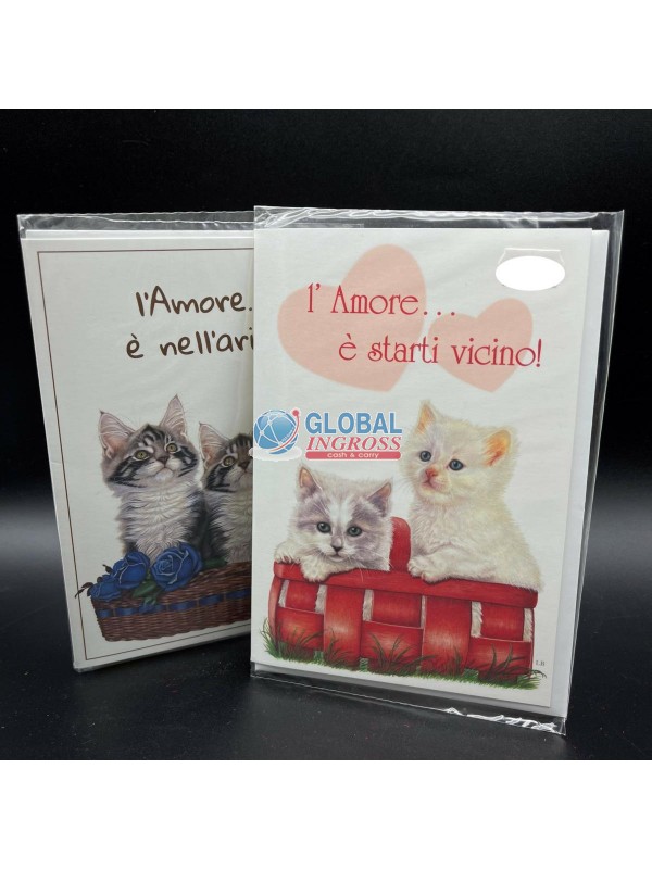 BIGLIETTO AMORE GATTINILOVE