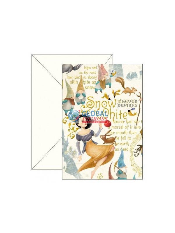 BIGLIETTO AUGURI STORY BIANCANEVE