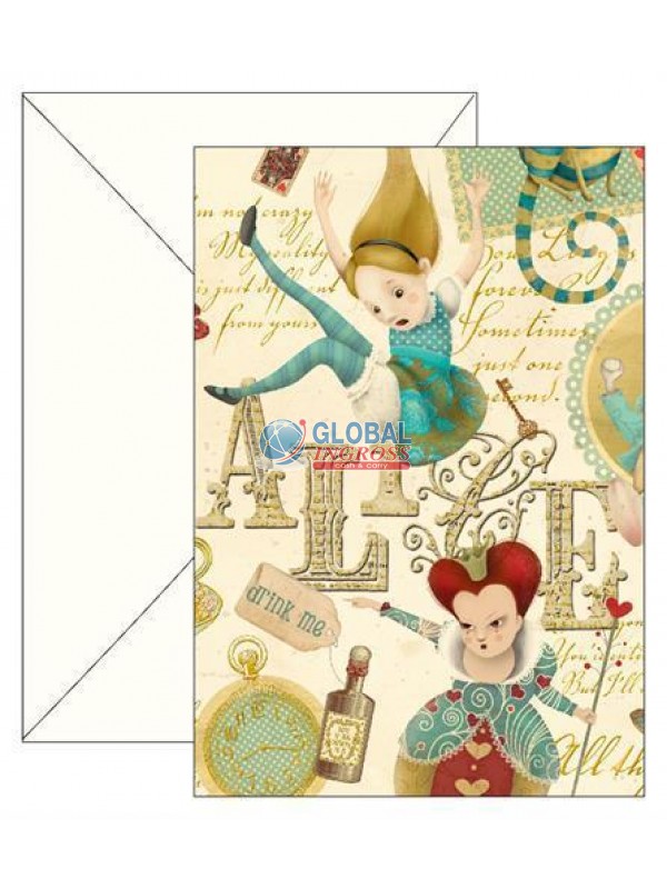 BIGLIETTO AUGURI STORY ALICE