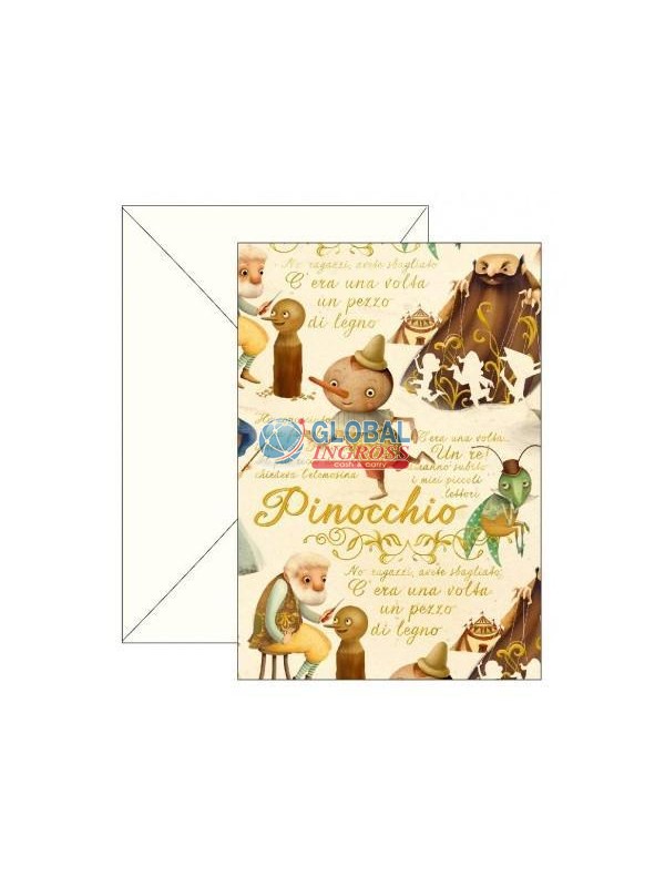 BIGLIETTO AUGURI STORY PINOCCHIO