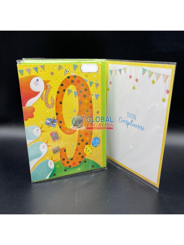 BIGLIETTO 9 ANNI ass.M UCCELLINI