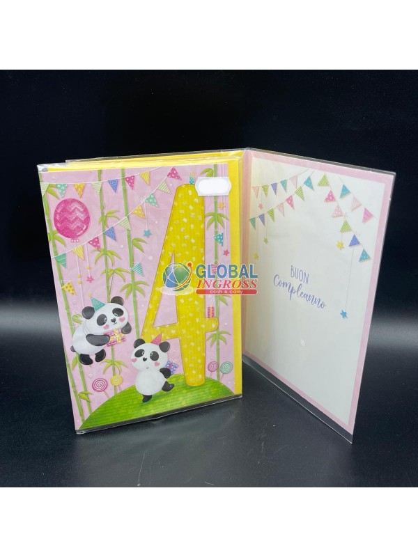 BIGLIETTO 4 ANNI ass.F PANDA