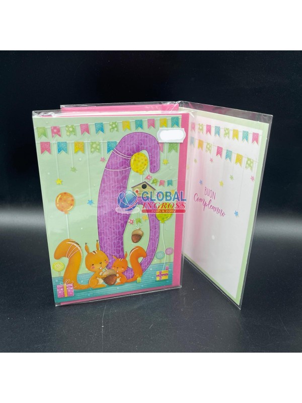 BIGLIETTO 6 ANNI ass.F SCOIATTOLO