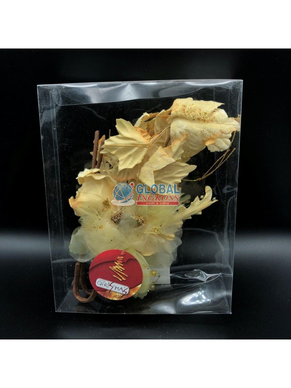 PEONIE GLITTER AVORIO 2pz