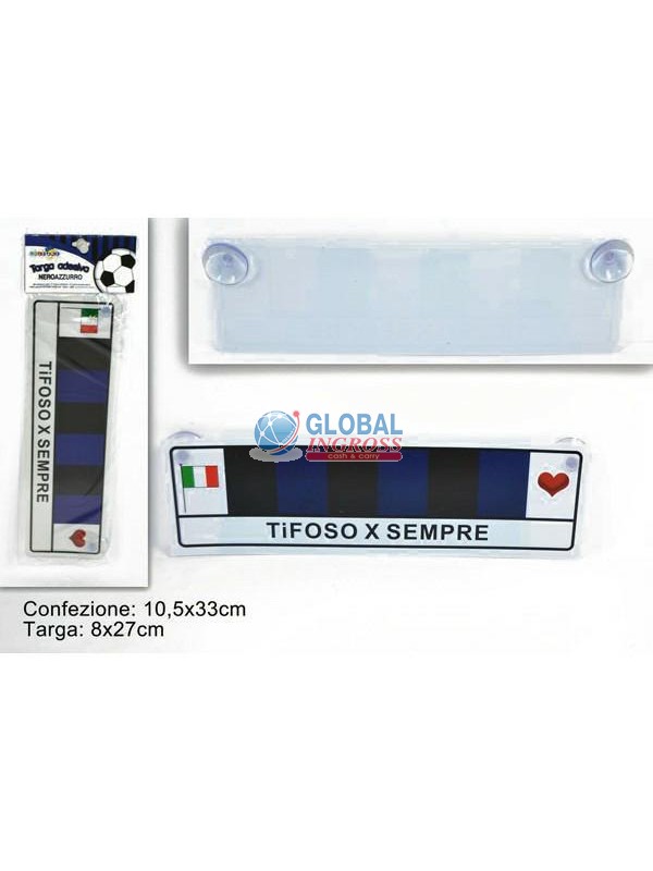 TARGA ADESIVA NEROAZZURRI