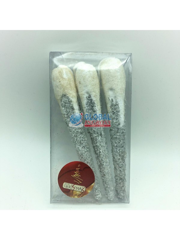 GHIACCIOLI 16cm SILVER 3PZ