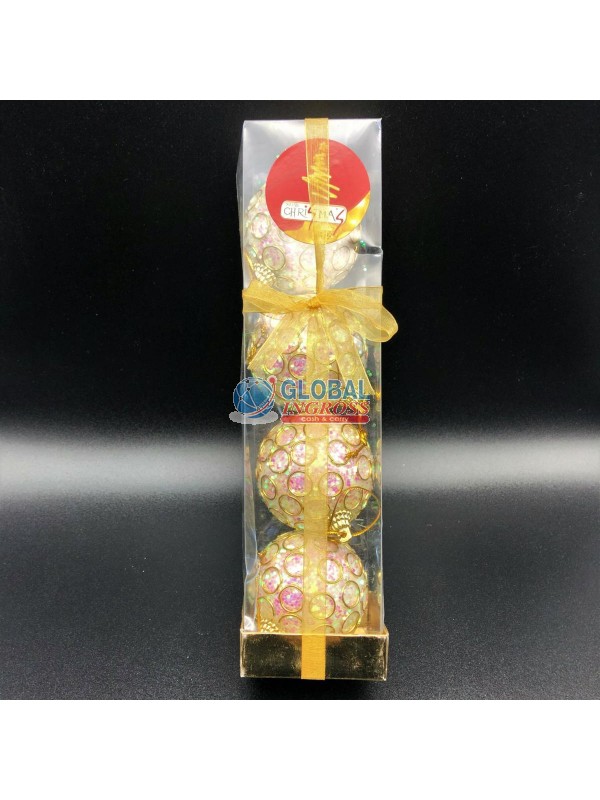 BOX 4 PALLE CERCHI CREMA 6cm