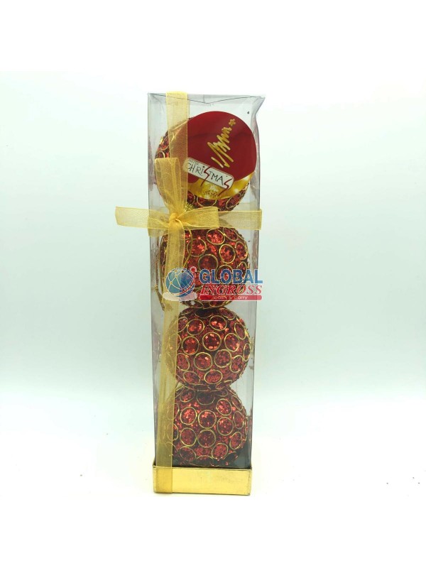 BOX 4 PALLE CERCHI ROSSO 6cm