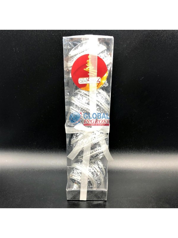BOX 4 PALLE ARGENTO GIRELLA 6cm