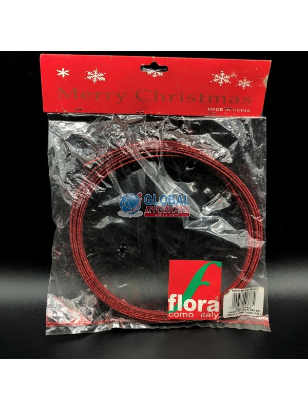 NASTRO C/GLITTER ROSSO/ORO