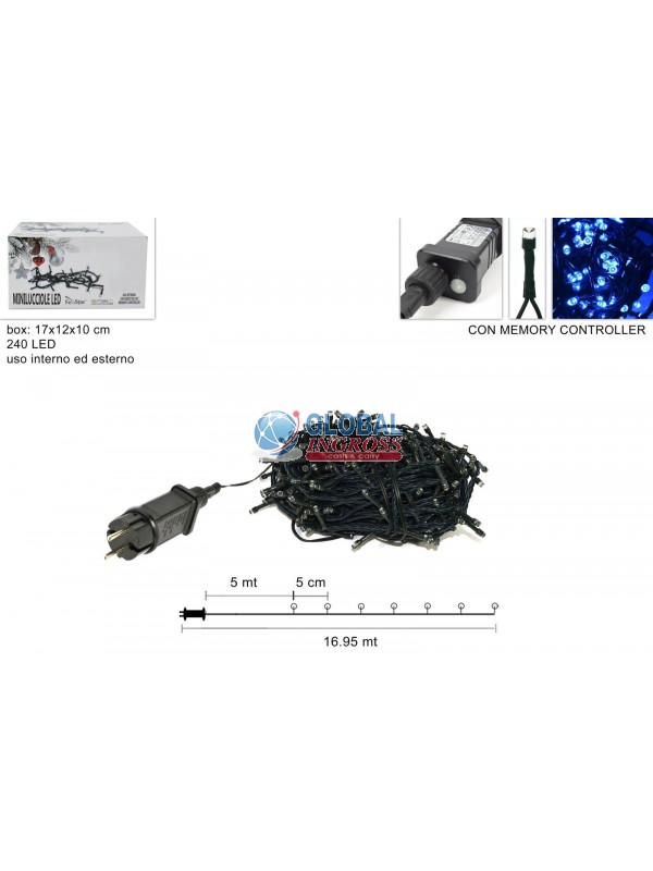 MINILED ESTERNO 240 BLU