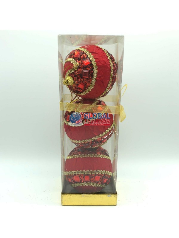 BOX 3 PALLE ROSSE C/APPL. 8cm