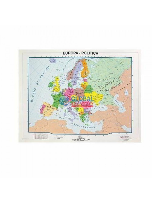 CARTINA EUROPA A4 POLITICA/FISICA