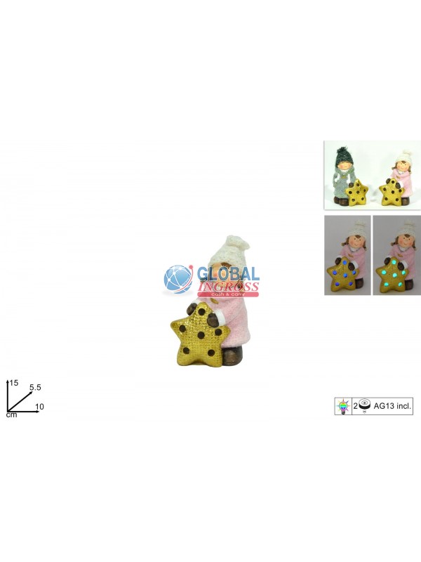BAMBINO/A CON STELLA ORO C/LUCE